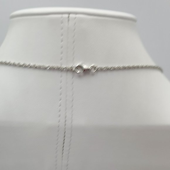 Stunning DIAMONIQUE Graduated Line Necklace  14.00 cttw  Round 100-Facet Stones - Picture 6 of 13